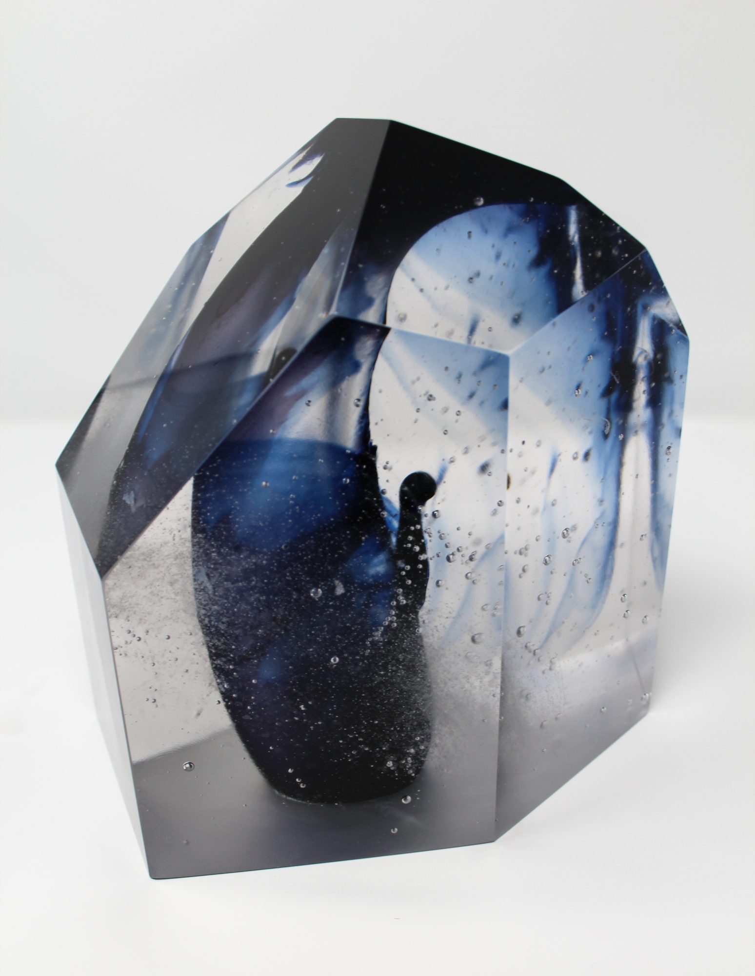 Essence of Nostalgia — core cast glass block seen in side profile