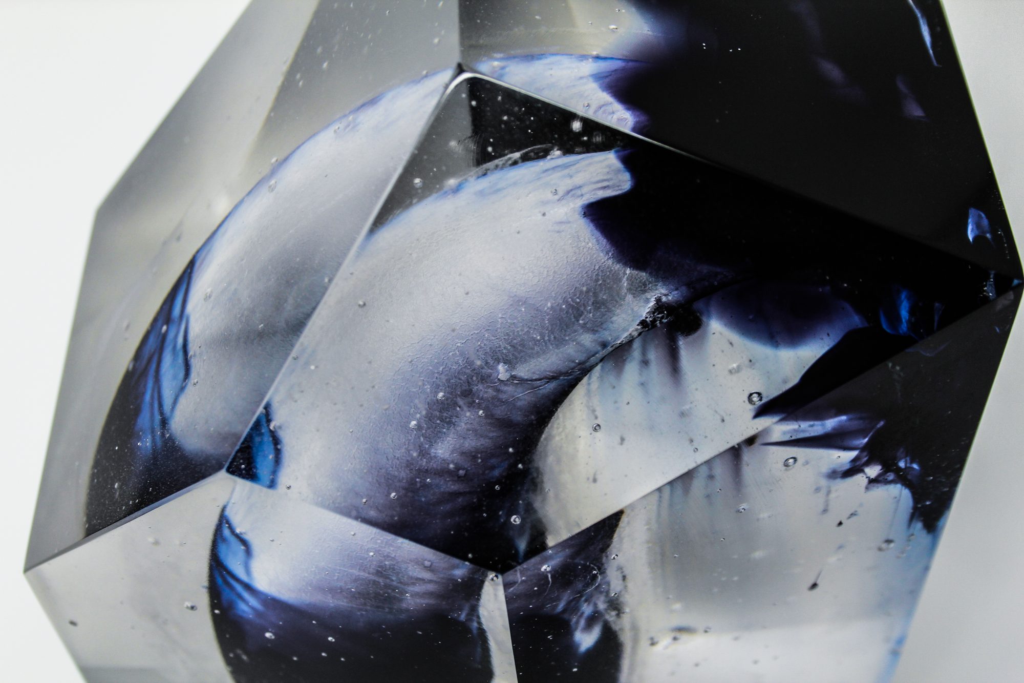 Stranger — alternative view of the core cast glass block